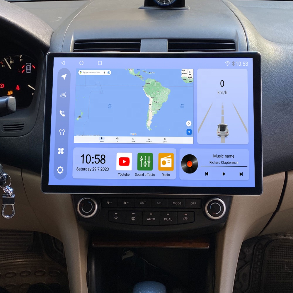 13 Inch Head Unit 8 Core Ram 8GB Rom 256GB 4G BT 5.0 Carplay Android Auto Radio 2 Din Car Stereo With 360 Panoramic Camera