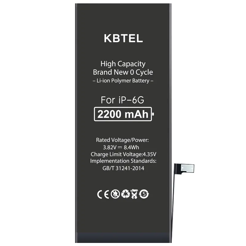 Real Capacity Cell Phone Replacement Mobile Accessories Battery For iphone6