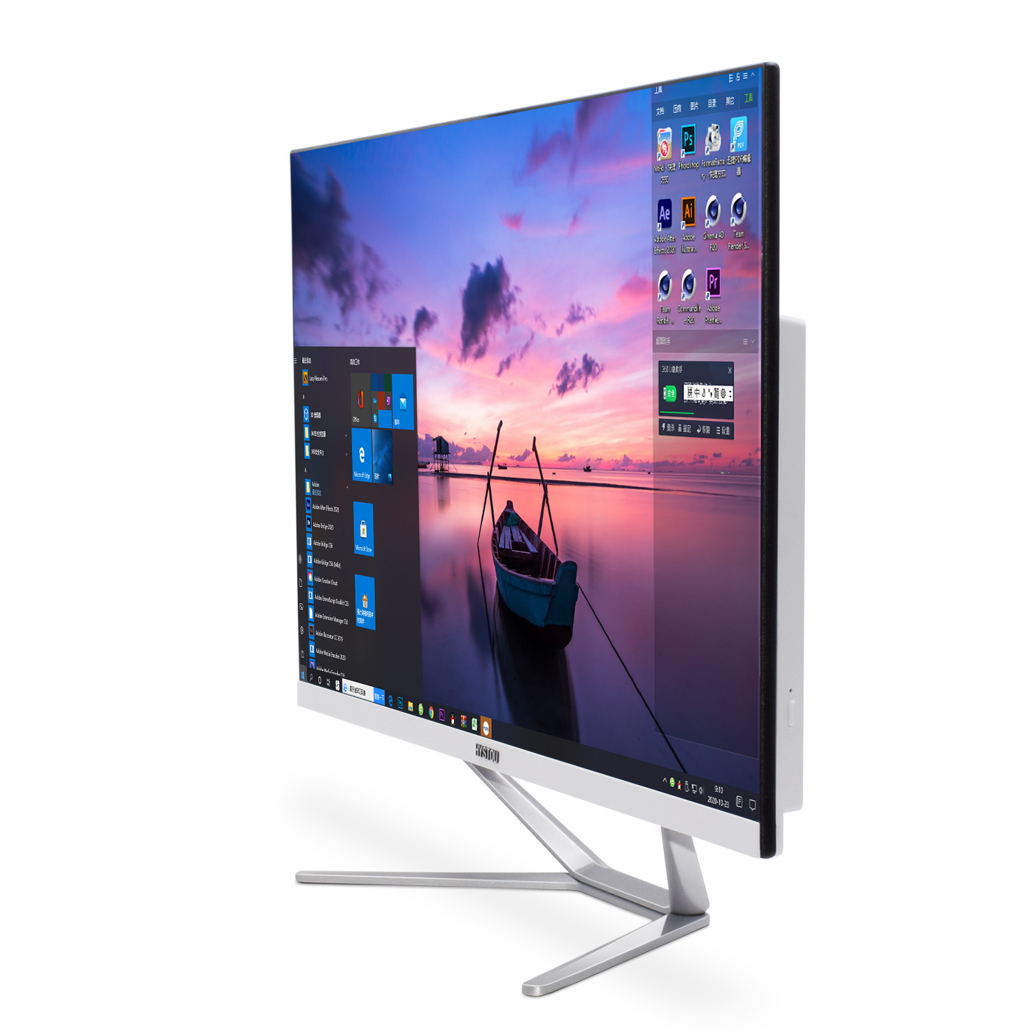 Core i3 9100F 8G RAM 512G SSD Шэньчжэнь точка продажи большой экран ТВ все-в-одном ПК 27