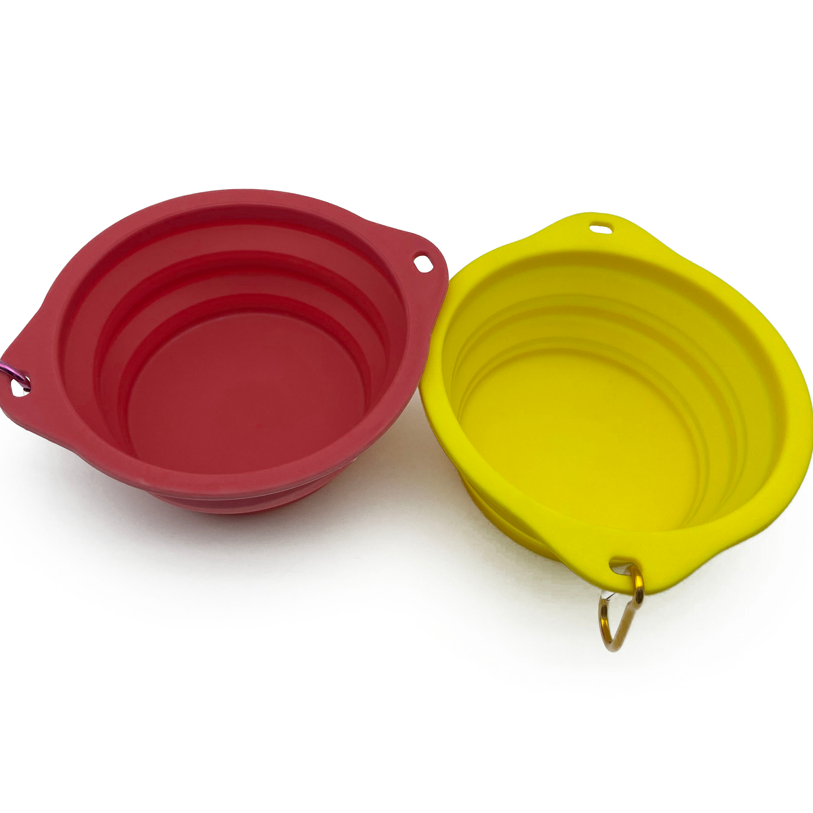 Custom Logo Food Grade Silicone Water Bowl Collapsible Travel Dog Bowl