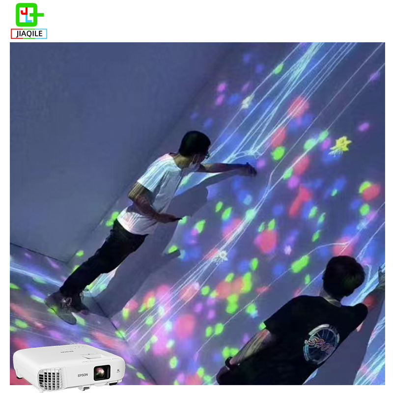 Hot sale high -quality interactive immersive projection instrument restaurant wall/floor interactive Projector game