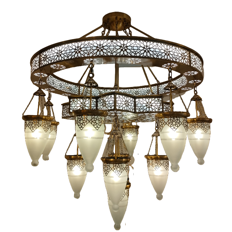 Modern Flower Lampshade Lighting Rounded Glass Ball Pendant Light Restaurant Custom Pendant Lamp