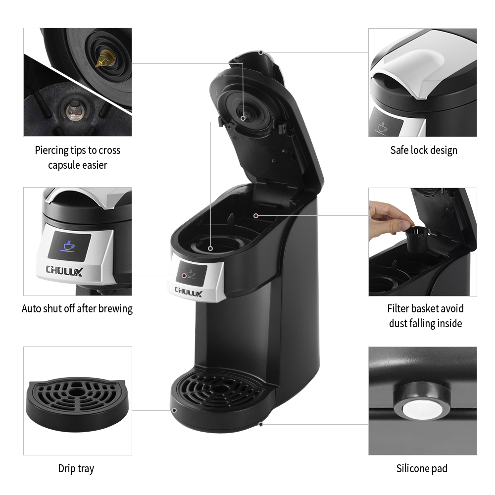 Amazon Minitype New Factory popular selling ground coffee capsule single cup coffee brewer