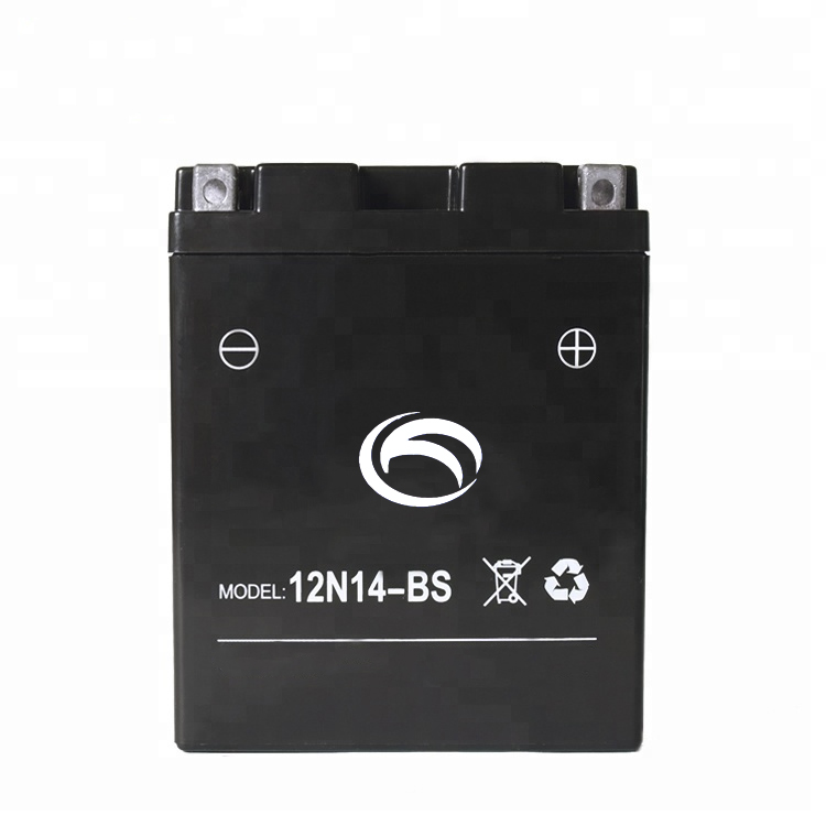 Китайский Аккумулятор для мотоцикла 12N14-BS 12V14Ah, Гуандун Kejian