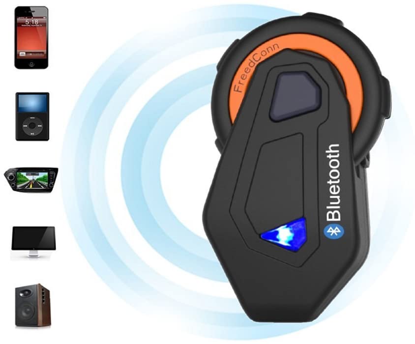 Freedconn 1pc T-MAX FM radio 6 riders bluetooth intercom helmet headset 1500m waterproof bluetooth interphone