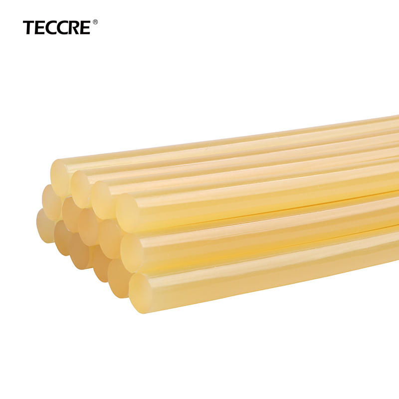 Teccre High bonding strength hot glue gun sticks/hot gun glue sticks/hot melt silicone gun yellow glue stick