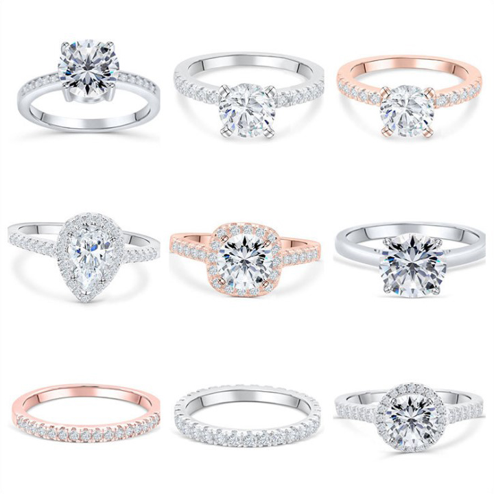Косынка anillos de compromiso обручальное кольцо 925 Стерлинговое Серебро Циркон бриллиант обручальное кольцо