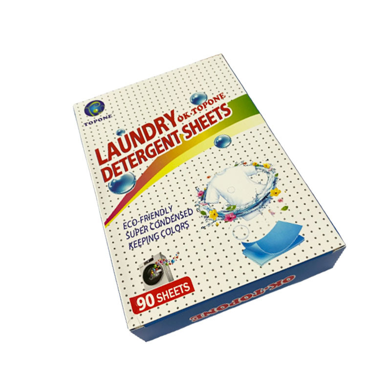 OEM Free Sample Bulk Eco Friendly Soap Washing Fragrance Laundry Detergent Sheets