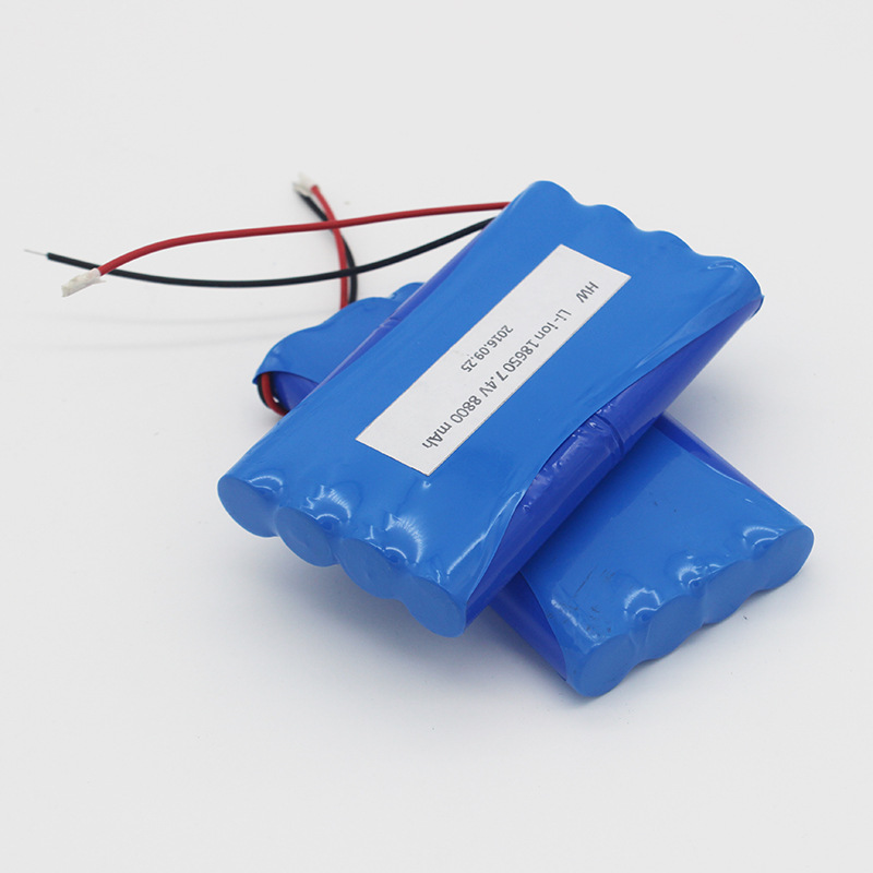 Rechargeable li-ion battery pack 7.4V 8800mah 2S4P 18650 cylindrical battery