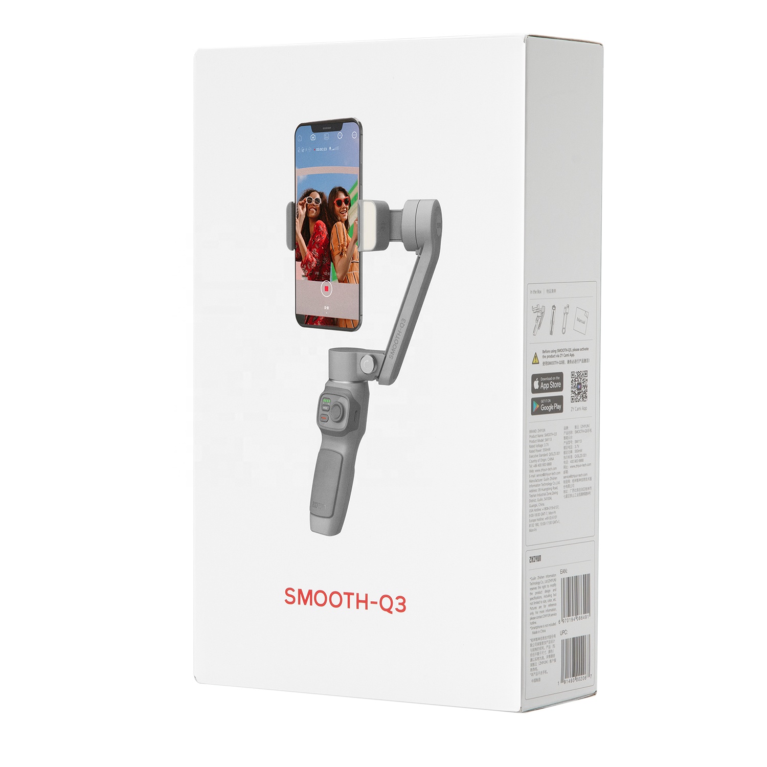 Zhiyun Smooth Q3 - Lightweight Phone Gimbal with a Built-in Light