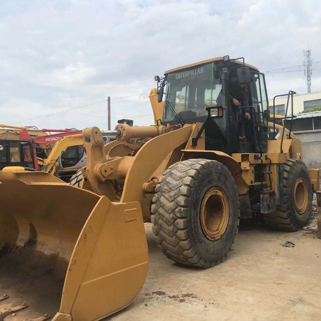 Подержанный оригинальный японский Колесный погрузчик cat 950h