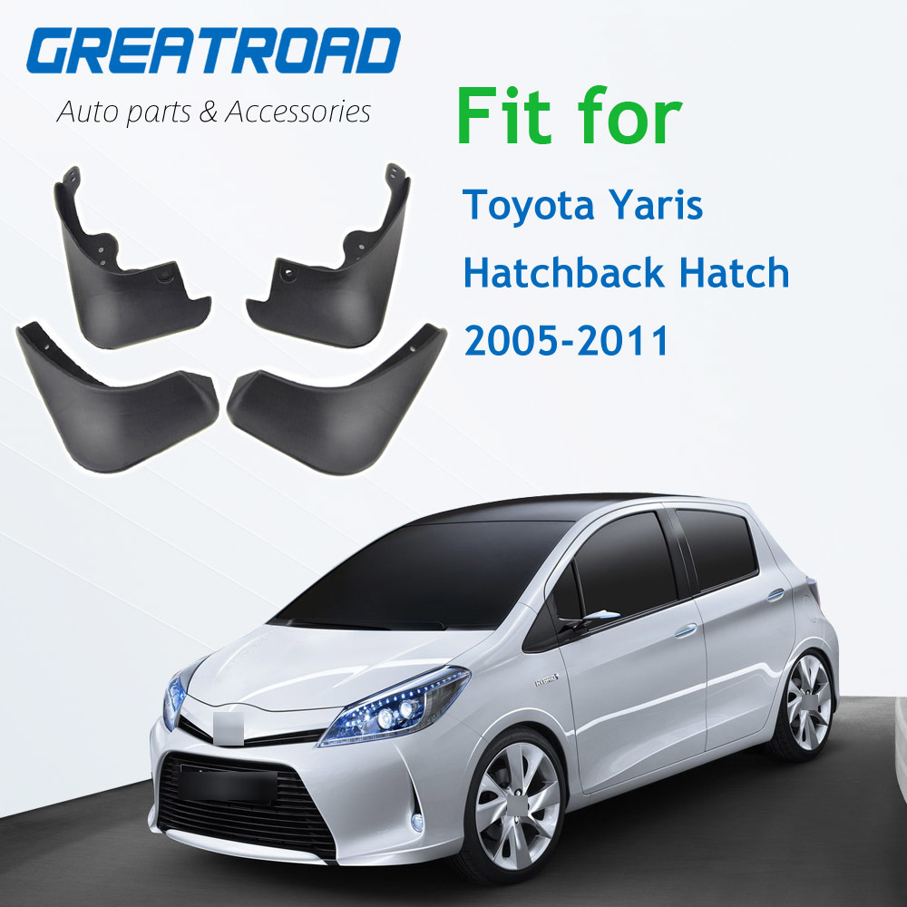 Брызговики для хэтчбека Toyota Yaris 2005-2011 Vitz Daihatsu Charade, брызговики, Брызговики 2006 2007 2008 2009
