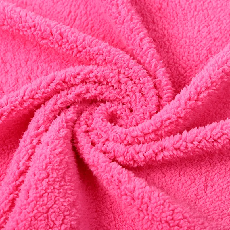 New 100% Polyester Sherpa Fabric Sherpa Fleece Bonded Suede Fabric Micro Bonding Flannel Knitted Sherpa Fleece Fabric for Hoodie