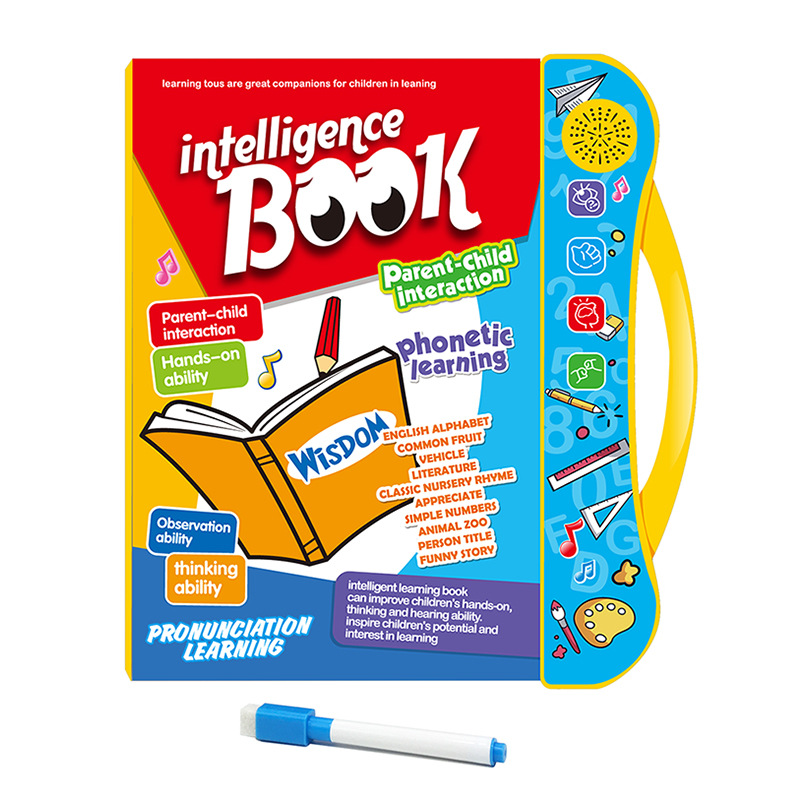 Custom Kids Children Baby Point Reading Machine Learning Machine Study Reader Intelligence Book, Sound Book, Electronic Books