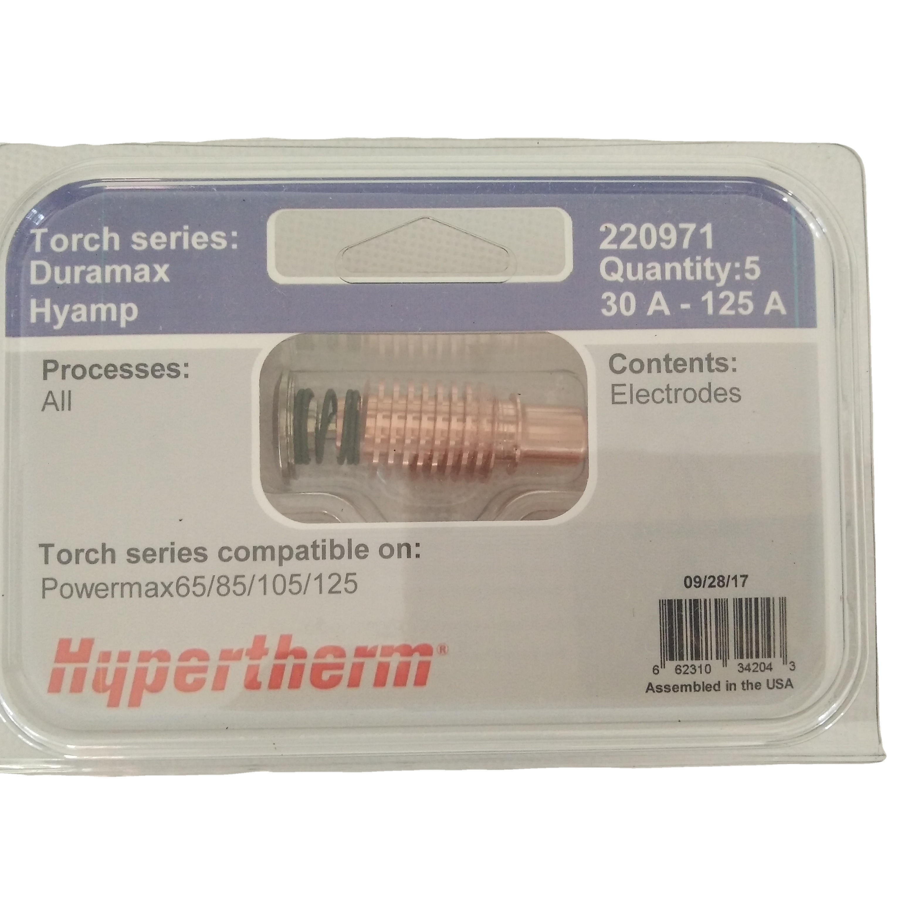 Самые продаваемые товары Hypertherm, оригинальные расходные материалы, электрод 220971