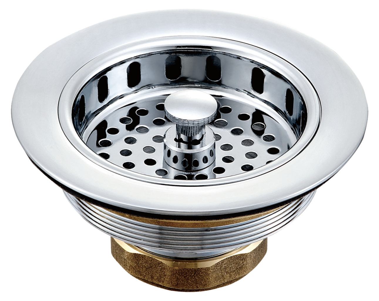 NAS003 Solid Brass Kitchen Sink Drainer, Kitchen Sink Strainer Kitchen Sink Waste drain