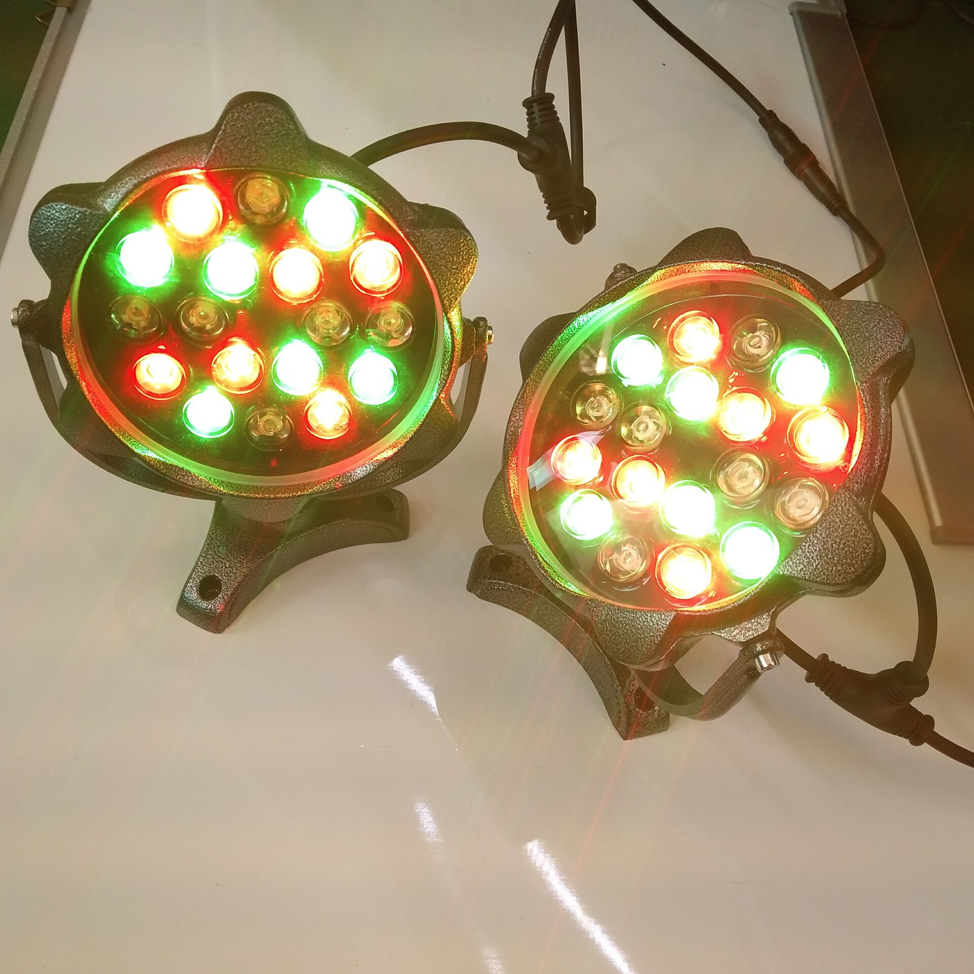 24V DC 18W RGB Flower Shape Led Fountain Light IP68 Waterproof
