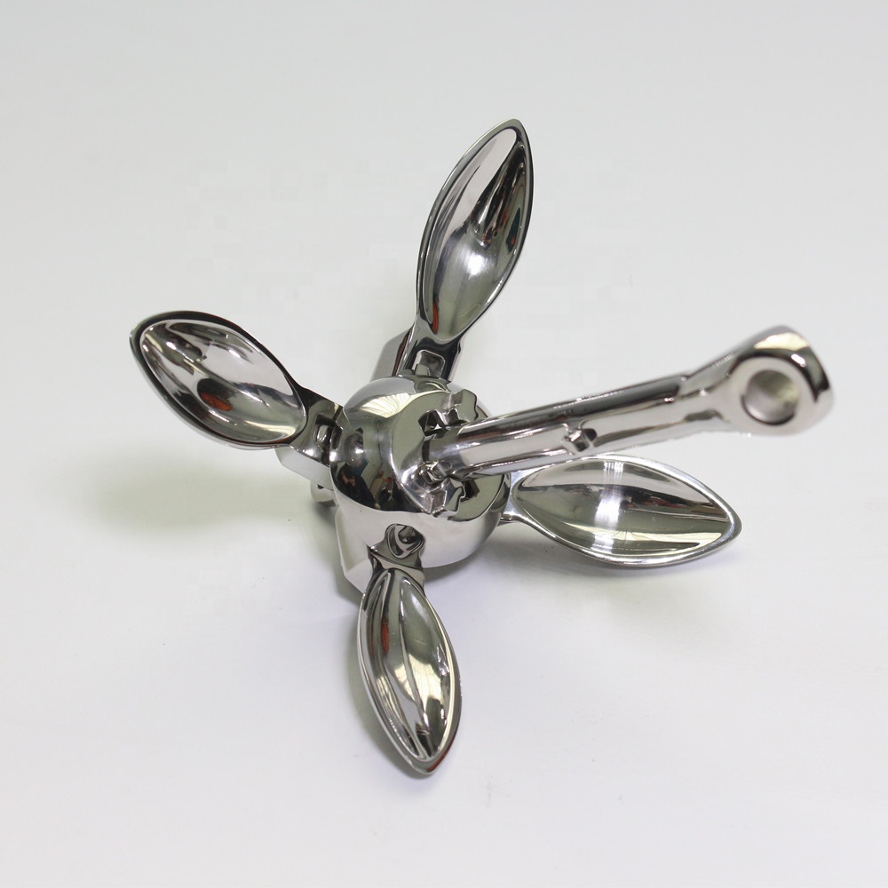 316 marine bot anchor folding anchor stainless steel boat parts for sale