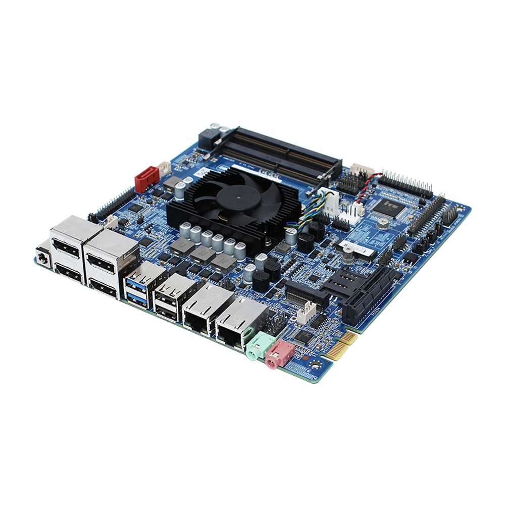 YEOPARM промышленная ПК материнская плата FP10 AMD Ryzen 1605A/B 4 DP дисплей для LVDS/eDP 2 LAN 1000M Поддержка PCIE встроенный PCBA