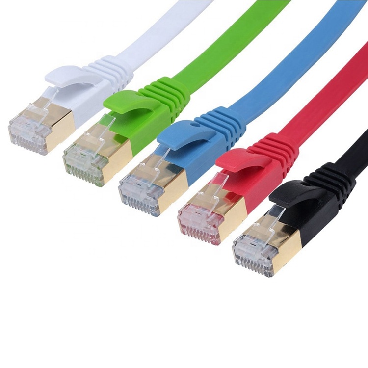 Плоский Кабель SSTP 32AWG, сетевой Ethernet-Кабель связи Cat 7
