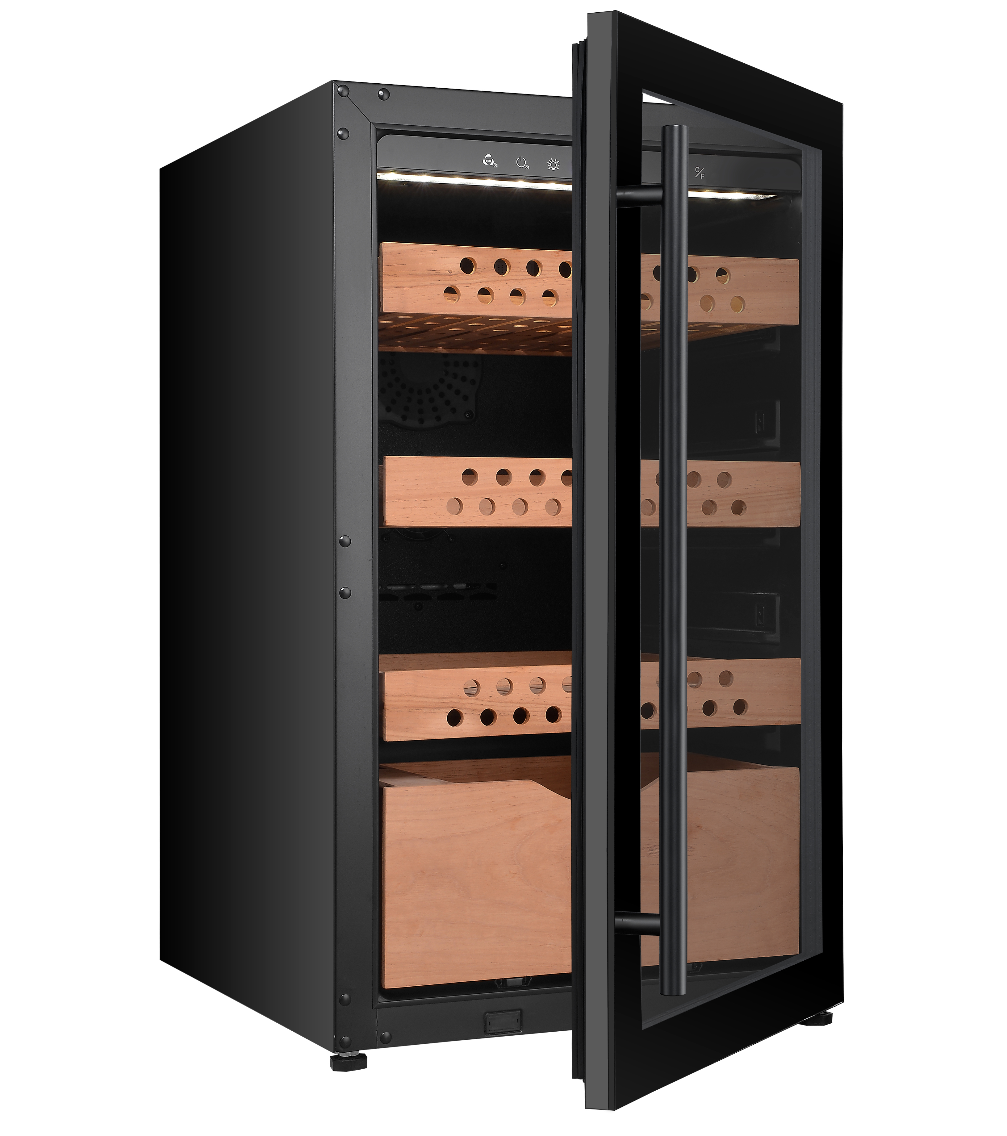 Роскошный компрессор сигары Humidor шкаф кулер