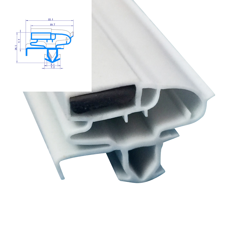 best selling epdm tpu rubber profile for glass / cabinet / fridge door seal