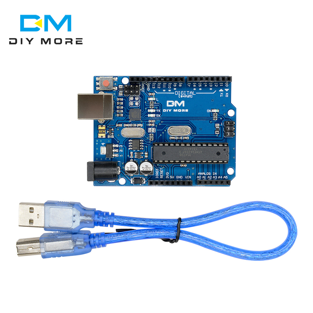 UNO-R3 ATmega328P ATmega16U2 питания макетная плата с USB кабель для Arduino