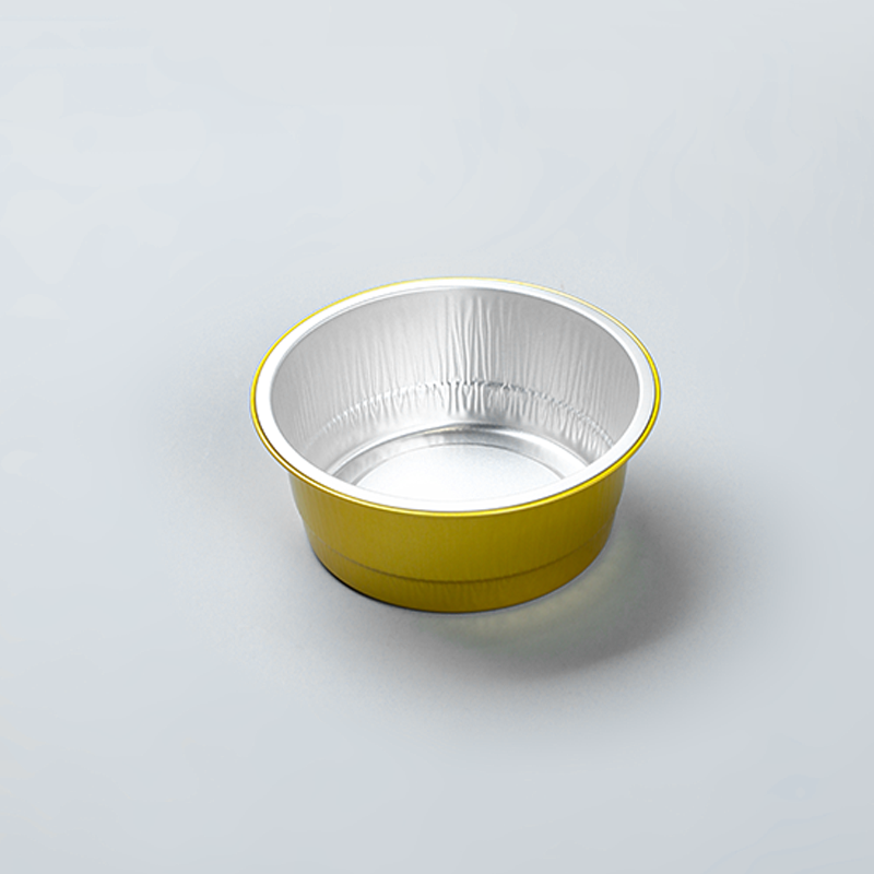 Spot promotion 450ML round disposable aluminum foil food containers / Disposable aluminum foil baking cup