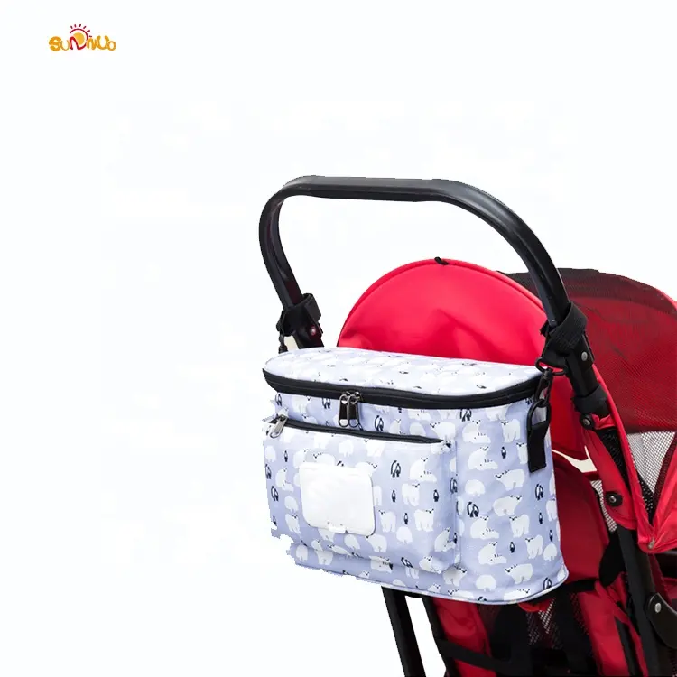 2021 Multifunctional Thermal Insulation Baby Stroller Bag Large Capacity Stroller Organizer Bag