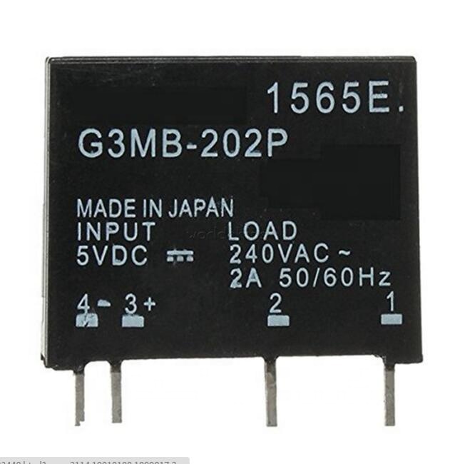 5 шт. триггерный релейный модуль G3MB-202P G3MB 202P DC-AC PCB, SSR In 5 вольт постоянного тока выход 240V AC 2A твердотельные реле постоянного тока модуль
