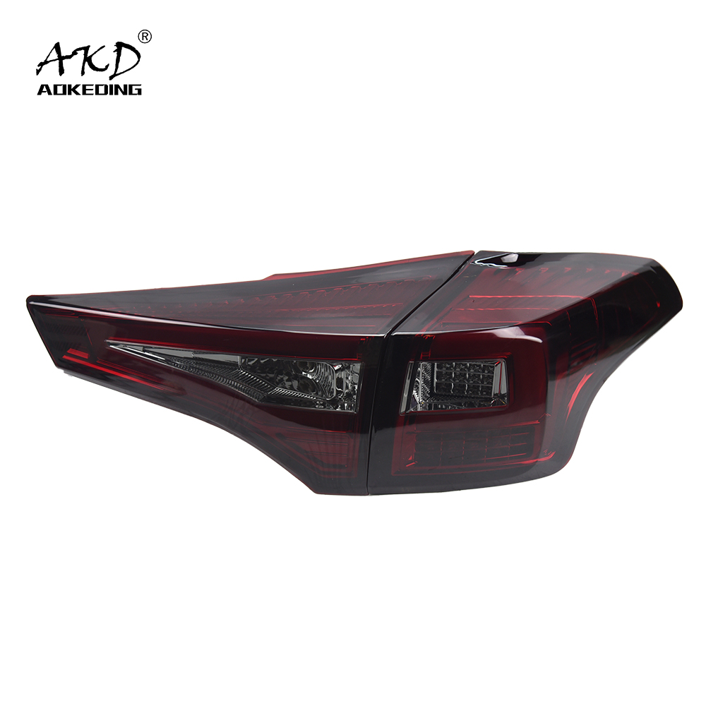 AKD Car Styling For Toyota RAV4 2015-2019 Tail lamp LED DRL Running lights Fog lights Rear parking lights Auto Accessories