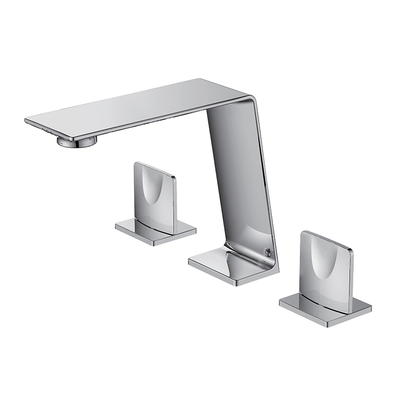 New Arrival brass 3 piece bathroom faucet two handle centerset bathroom faucet basin fauet