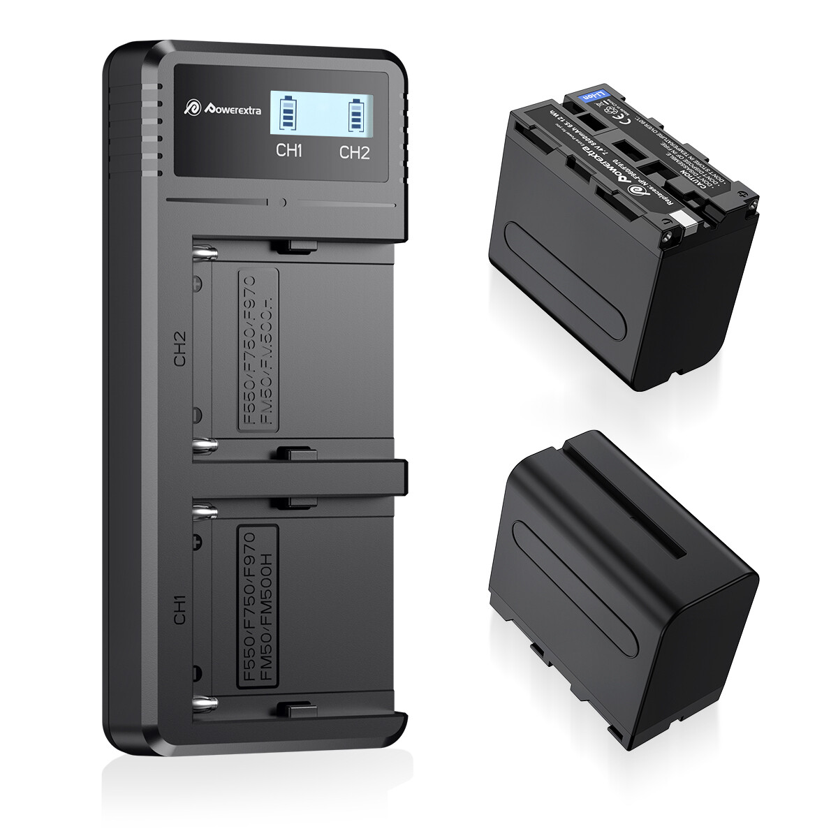 Powerextra Лидер продаж замена Sony NP-F970 цифровой аккумулятор для Sony NP-F970, NP-F930, NP-F950, NP-F960
