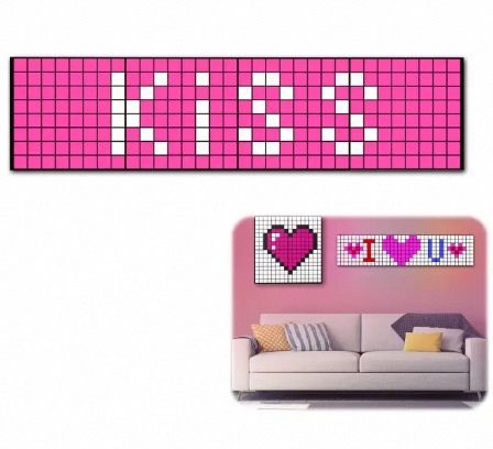 Led Programmable Display Board Remote Control DIY Programming Light Decoration Home