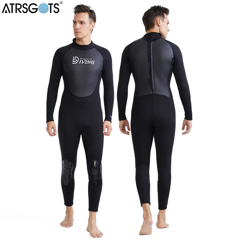 Custom 3/5/7MM Neoprene Wetsuit Keep Warm Swimming Scuba Diving Bathing Suit long Sleeve Triathlon Wetsuit for Surf Snorkeling