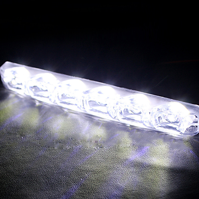 Руля автомобиля Led свет изменение день линия белый + желтый дымчатое лобовое стекло для 12V направление света, светодиодная лампа для автомобиля