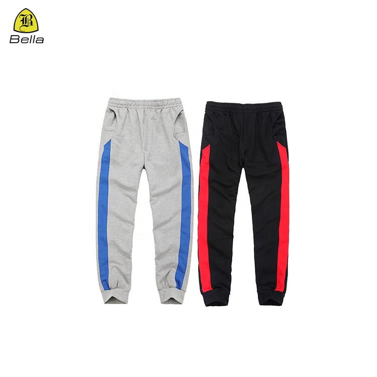 Custom logo cotton breathable gym sports wear casual streetwear drawstring jogging pants joggers men