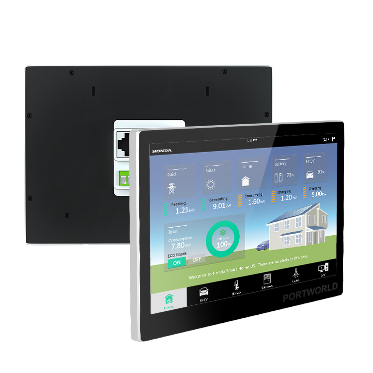 Настенный Умный домашний планшет 10 дюймов 500nit LCD 2 ГБ + 32 ГБ Android 11 POE планшет с разъемом RS485