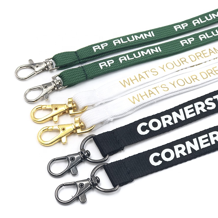 Printing Thin Lanyard Tube Neck Lanyard Strap Custom Keychain Lanyard