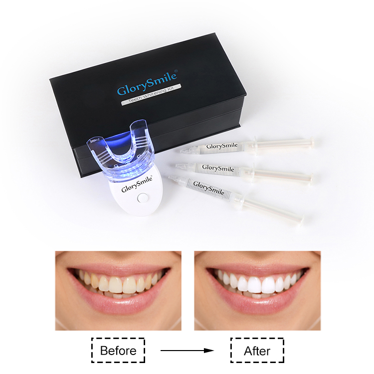 OEM Professional 3ml Teeth Whitening Syringe Mini Led Light Whitening Tooth Device Sets For Home Use