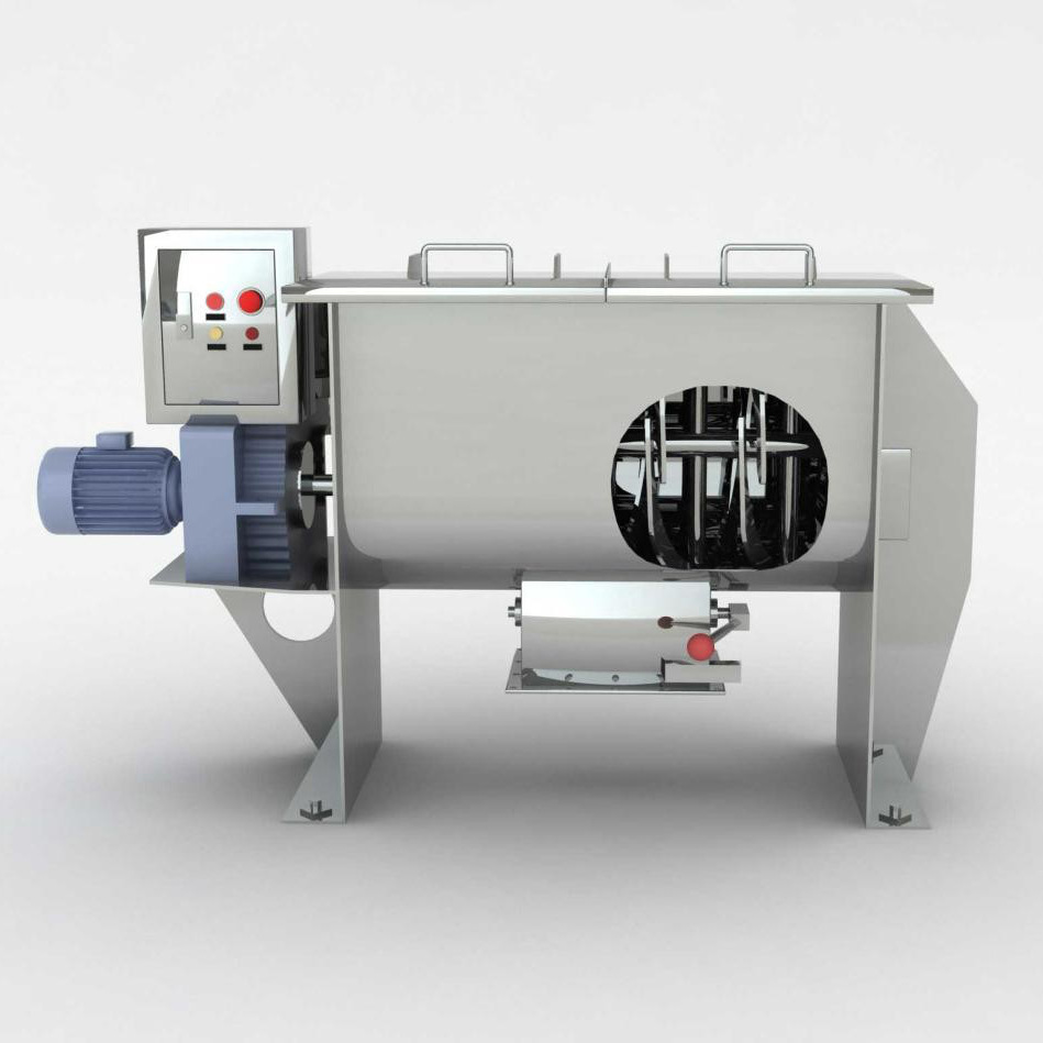 Лучшая цена 1000L горизонтальный промышленный SS304 SS316L сухой порошок ленточный блендер миксер/смешивающая машина