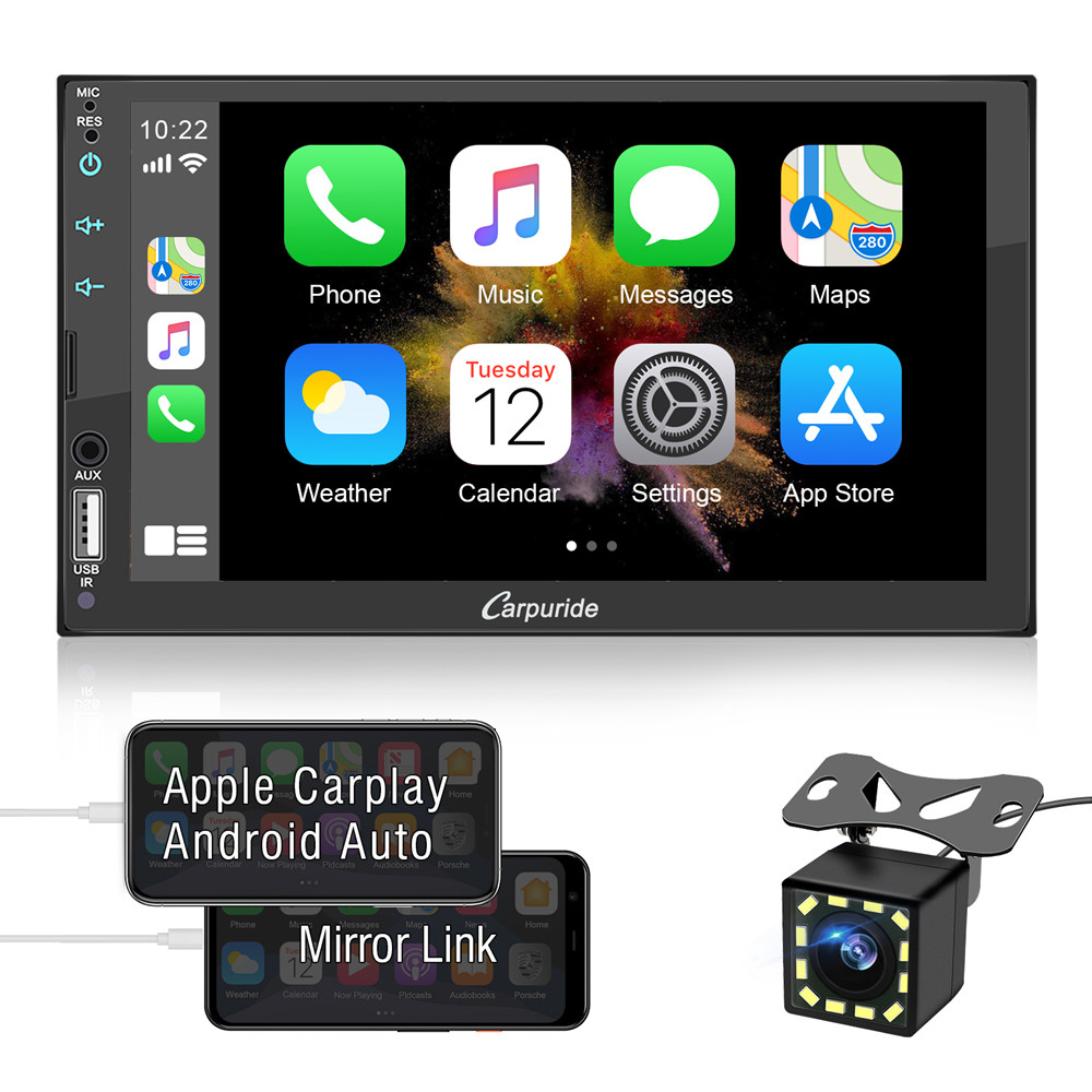 2Din 7 Inch with Capacitive Touchscreen can be controlled by Siri MirrorLink Car Radio Multimedia Player Audio system Car Stereo