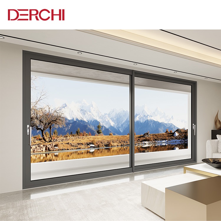 Hurricane Proof Impact Balcony Patio Slide Glass Door Aluminum Sliding Glass door for Exterior