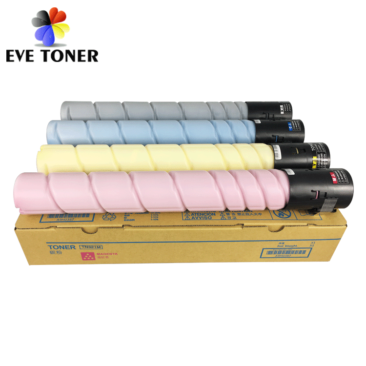 Zhuhai Toner Factory Konica Minolta Toner TN321 Compatible Konica Toner Powder Bizhub C224 284 364 C7822 C7828