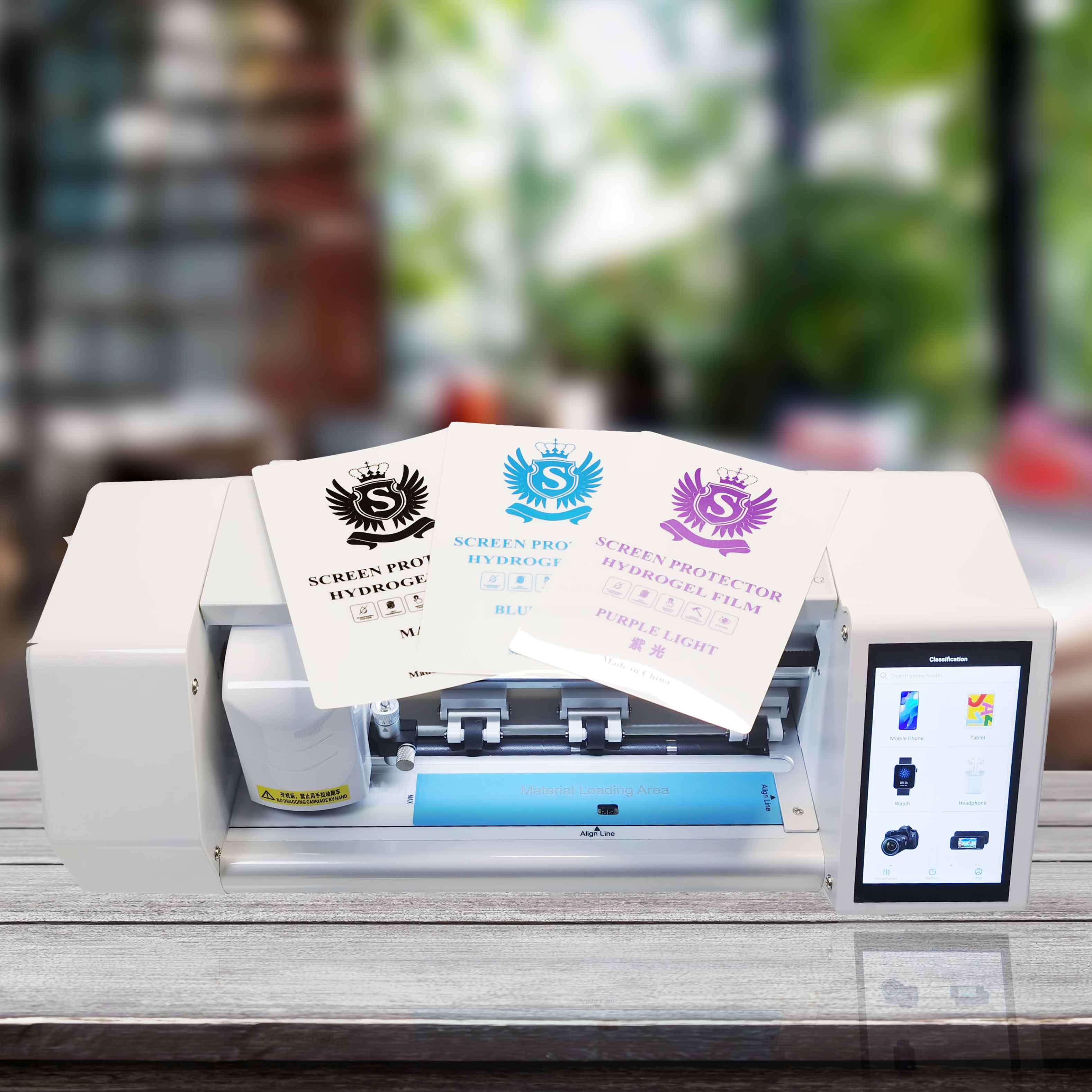 Free Style with Wifi Portable Hydrogel Screen Protector and Back Sticker Smart Cutting Machine