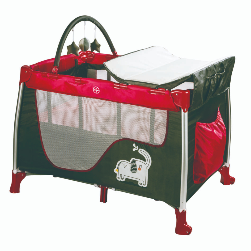 The Fine Quality Square Ployester Fabric Baby Playpen With Net