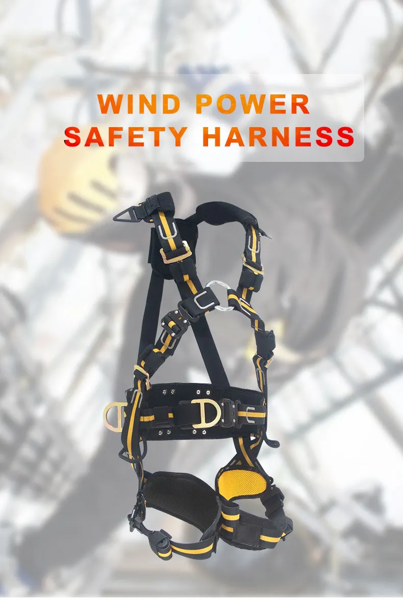 Factory Direct Supply And Lightfast Full Body Safety Belt For Aloft Work And Climbing Body Harness