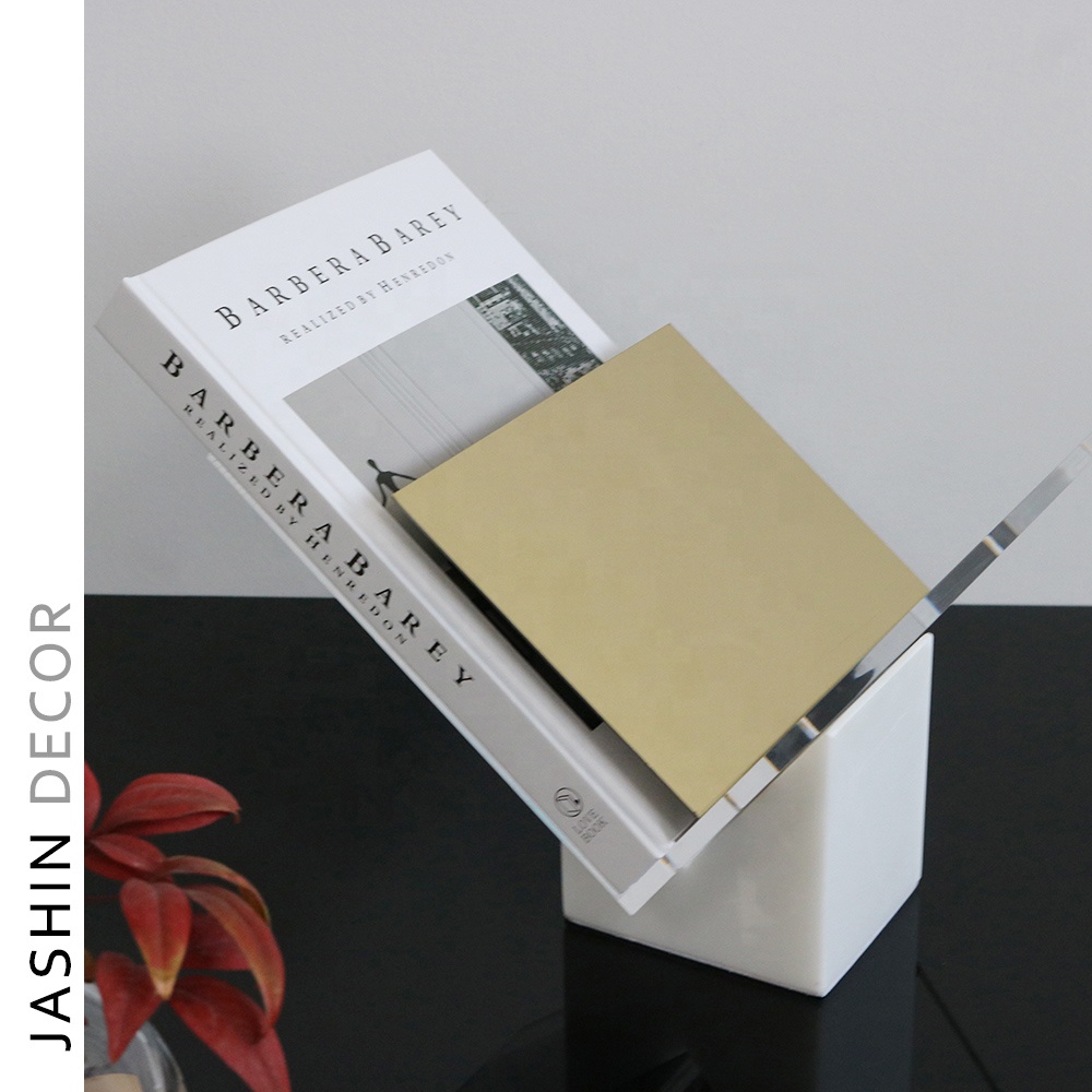 acrylic book stand holder shelf open book display reading clear bookstand