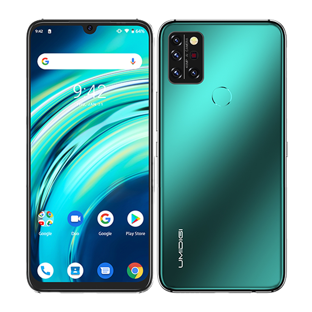 UMIDIGI A9 Pro 4 Гб + 64 ГБ, глобальная версия, мобильный телефон на Android с поддержкой 4G Helio P60 32MP Quad камеры мобильного телефона 6150 мАч 6,3 "FHD + безрамочный экран смартфона