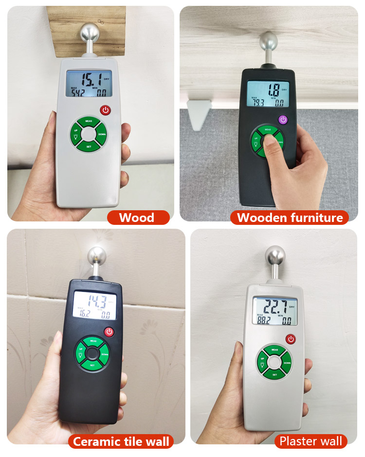 DAXIN Back Light Wood Humidity Sensor Digital Grains Moisture Meter Tester Moisture Analyzer